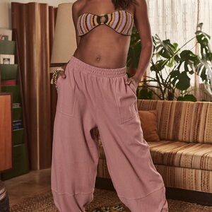 Free People Pink Ankle Pants